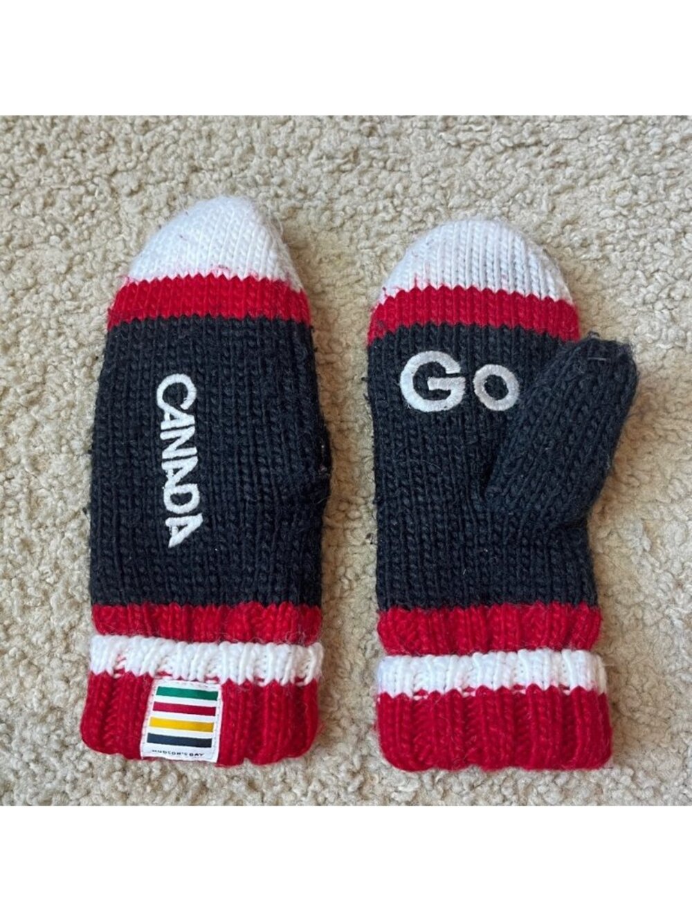 Toddler Size The Hudson's Bay Company HBC Go Canada Olympics Mittens Gloves